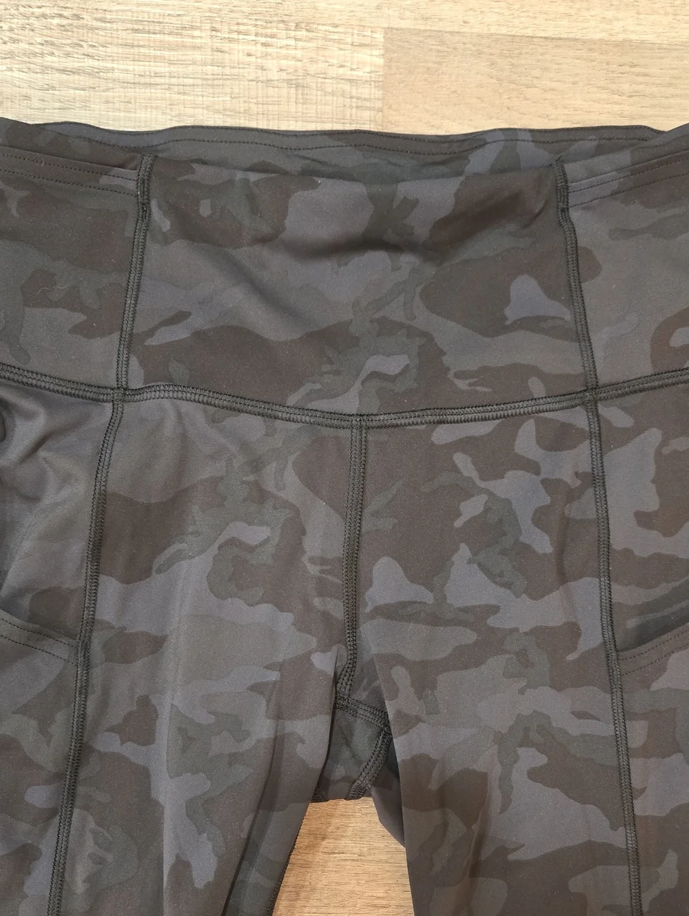 lululemon athletica Black Camo High-Rise Capri